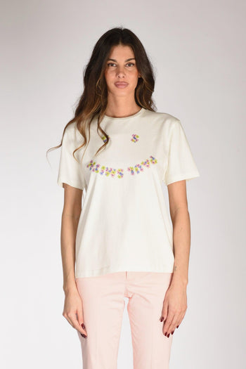 Tshirt Stampa Bianco/multicolor Donna - 2