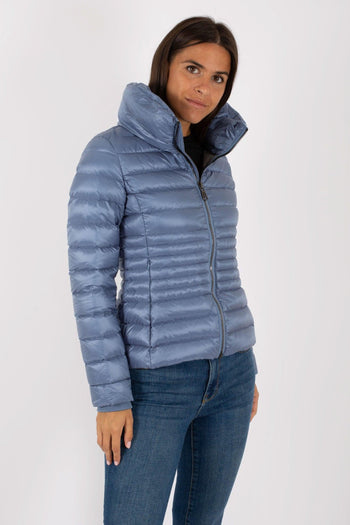 Piumino Sagomato Trapuntato Azzurro Donna - 4