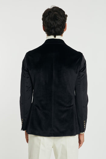 Giacca doppio petto in velluto black - 5