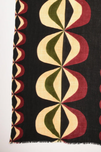 Sciarpa Stampata Nero/multicolor Donna - 3