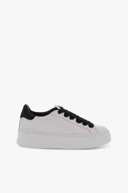 Sneakers WEIGHTLESS LOW TOP in pelle e nylon bianco e nero