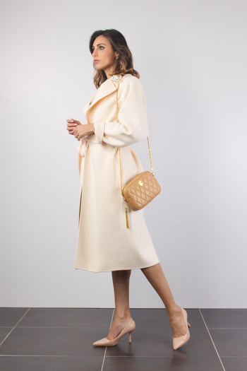 Cappotto Lana Vestaglia Burro - 8