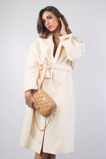 Cappotto Lana Vestaglia Burro - 3