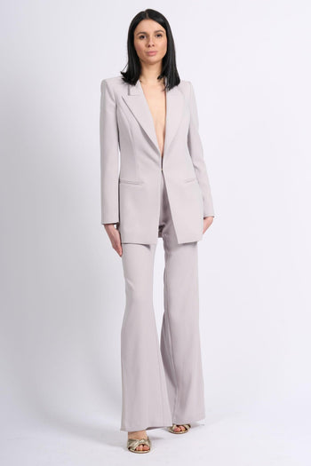 Tailleur Crepe Fluido Perla Donna - 4