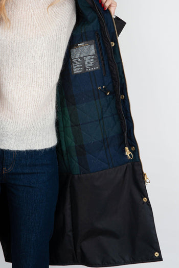 Parka Long Cannich Wax Nero - 5