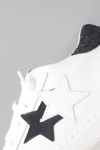 Sneaker One Star Glitter Bianco/nero - 5