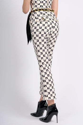 Pantalone Trombetta Logo Burro/nero Donna - 5