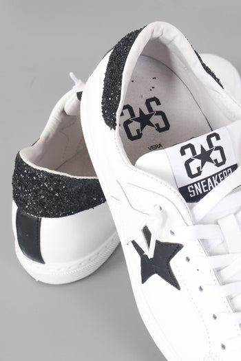 Sneaker One Star Glitter Bianco/nero - 6