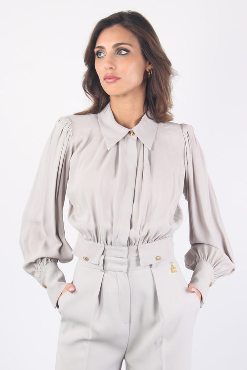Camicia Corta Pattine Perla