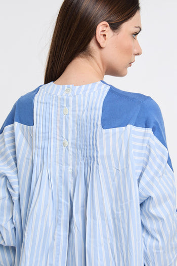 Maglia in cotone e popeline - 5