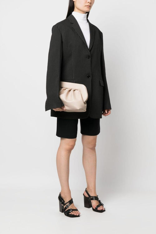 Borsa TMFW23BN_26 Poliuretano Nero con Ruches