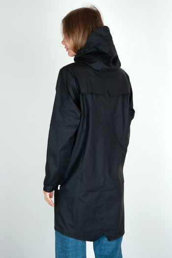 Long Jacket Sintetico Nero - 4