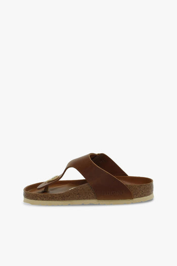 Sandalo basso GIZEH BIG BUCKLE in pelle cuoio - 3