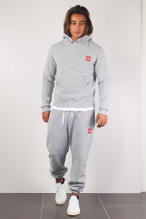 Felpa Cappuccio Basica Grey