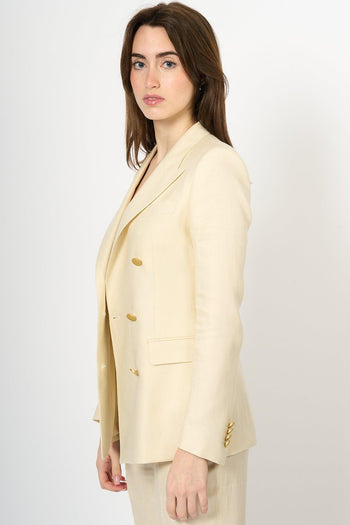 Tailleur Lino Ecru Donna - 9