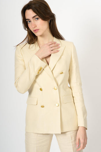 Tailleur Lino Ecru Donna - 8