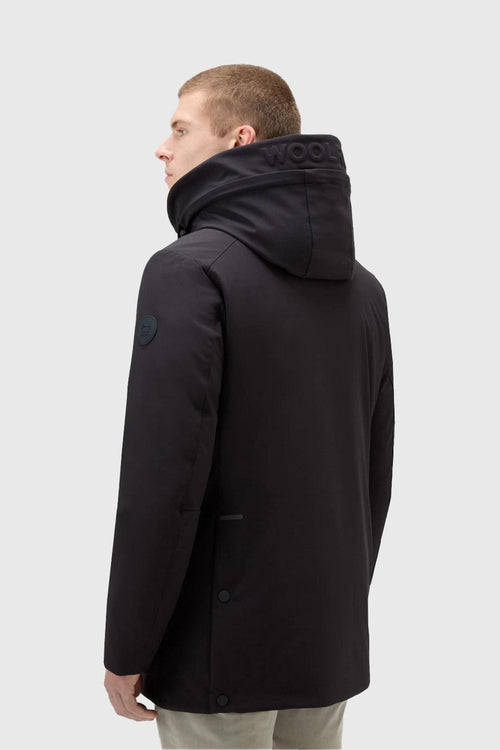 Parka Tech Softshell Nero Piumino - 2