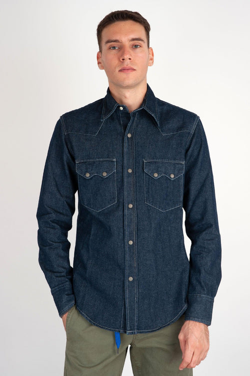 Camicia Denim El Paso Blu Scuro - 1