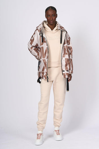 Piumino Greenlo Logo Ecru Donna - 4