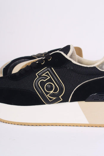 Sneaker Dreamy Suede Mesh Black/gold - 5