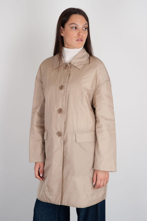 Cappotto Teena in Nylon Beige