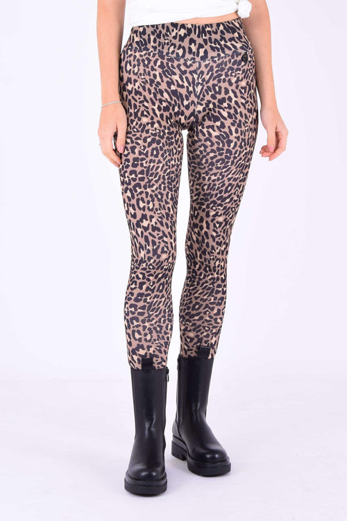 Leggings Animalier Macula/beige