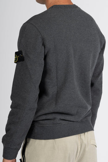 Felpa Giro Grigio Melange Uomo - 4