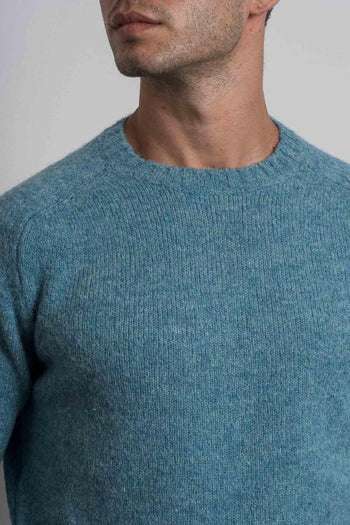 Maglia Girocollo Azzurro Uomo - 4