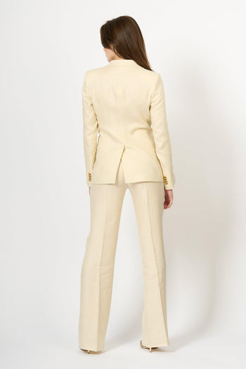 Tailleur Lino Ecru Donna - 4