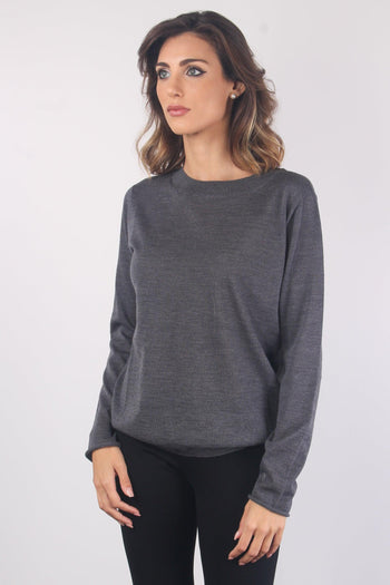 Girocollo Merinos Extra Fine Ardesia - 6