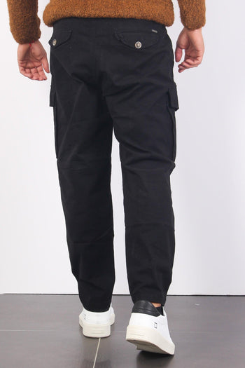 Pantalone Cotone Tasconato Black - 3