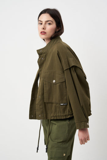 Washed Cotton Jacket 9031 Green - 6