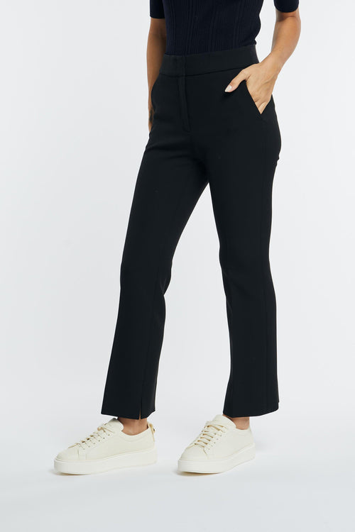 Pantalone Tela Tecnica Double Nero Donna - 2