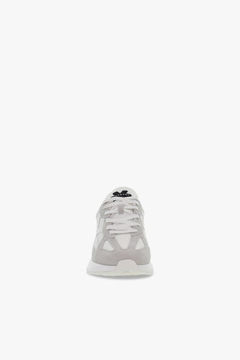 Sneakers BALENCIAGA in nylon e camoscio bianco e grigio chiaro - 4