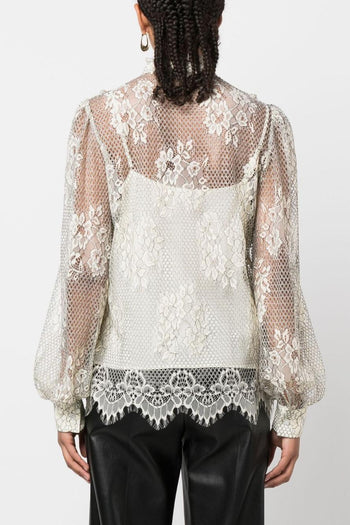 Camicia Bianco Donna Pizzo - 4
