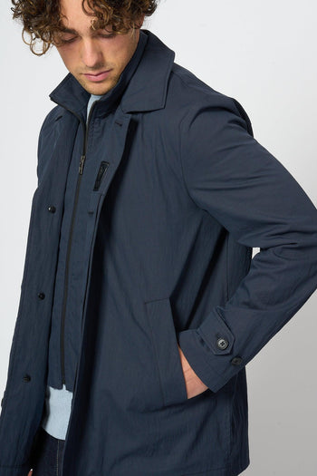 Morning Coat Corto Blu Uomo - 3