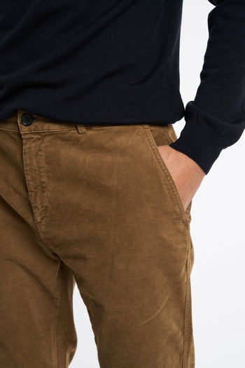 Prince Denim Pantalone Chinos Marrone Uomo - 5