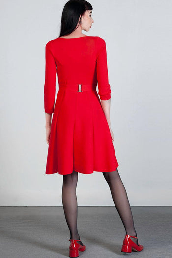 Abito in maglia con cintura - 3