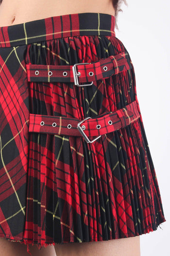 Gonna Kilt Pieghe Punk Red - 8