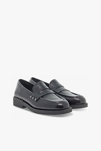 Scarpa bassa WHISPER STUDS in spazzolato nero - 5