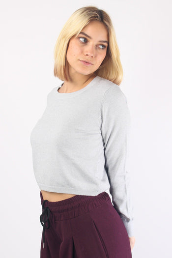 Maglia Scatoletta Lurex Grigio - 7