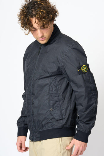 Bomber in Membrana Blu Uomo - 3