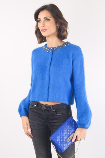 Cardigan Ricamo Galactic Blue - 4