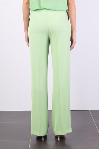 Pantalone Palazzo Fluido Verde - 2