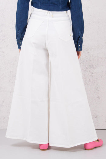 Denim Cropped Vita Alta Bianco - 2