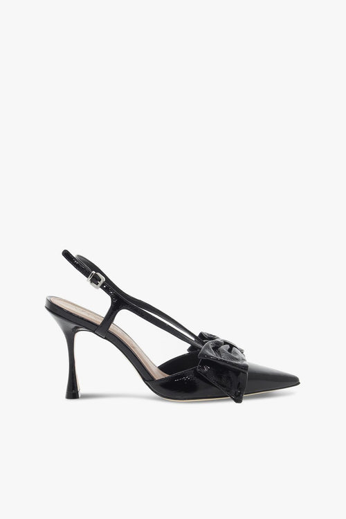 Scarpa con tacco GUCCI in vernice nero