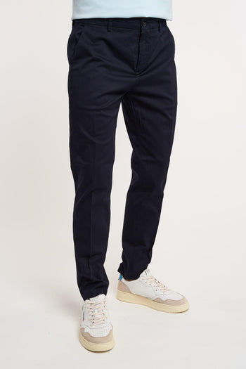 Pantalone Prince Chinos Crop CO/EA Blu - 3