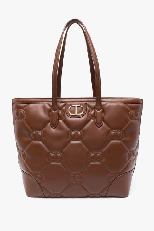 Borsa Marrone Donna tote matelassé