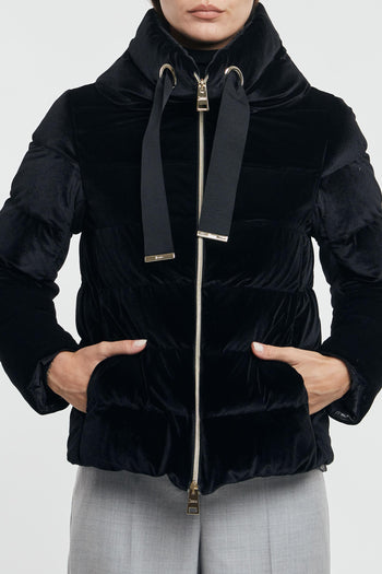 Piumino Velluto Nero Donna - 2