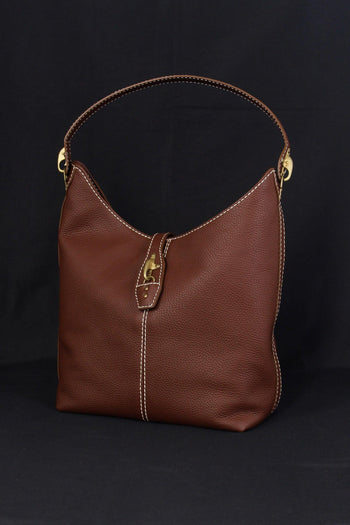 Borsa Hobo Ganci Marrone - 6